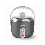 TATUNG 3-Cup Obsidian Gray Stainless Steel Electric Rice Cooker TAC-03D-NIG, , large