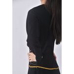(S) hong sheng線條黑色洋裝二手衣, , large
