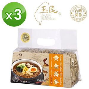 【千歲本舖】玉民黃金蕎麥 QQ麵  3包組