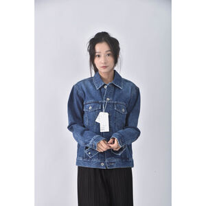 (M) gallardagalante丹寧牛仔口袋藍色外套二手衣