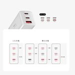 【GC】充滿快樂 65W 三孔GaN氮化鎵充電器 USB-C*2+USB-A*1 快充頭|TYPE-C|手機/筆電充電器, , large