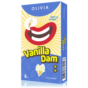 【OLIVIA奧莉維亞】天然乳膠口交膜片-香草6片