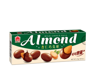 [義美]義美巧克力QQ球(杏仁牛奶口味)47g