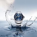 LONGINES 浪琴 深海征服者浪鬼陶瓷潛水機械錶-藍x銀/41mm L37814966, , large