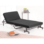 《Simple Life》High anti-slip support 14-stage storage folding bed (easy assembly) black KR, , large