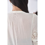 (S) hana kusa花紋白色罩衫二手衣, , large