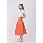 (2XL) gift me love質感橘色長裙二手衣, , large