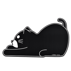 【Monster】 Soft Diatomaceous Earth Shaped Absorbent Mat – Black & White Zoo (63x40cm) – Cat
