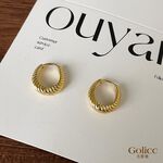 【Gulicc】古莉可 耳環 高級感簡約素圈耳環, , large