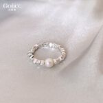 【Gulicc 】古莉可 戒指 不規則碎銀子珍珠戒子, , large