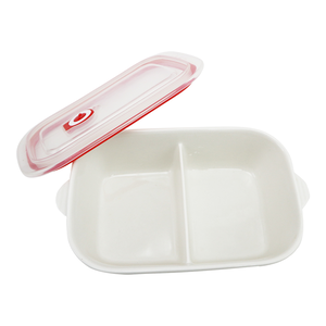 KIYODO陶瓷保鮮餐盒-2格-1入