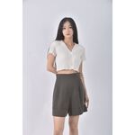 (S) 高腰綠色短褲二手衣, , large