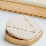 【18K珍珠手鍊】A'jane 18K玫瑰金 柔光花語 珍珠手鍊 A052503-001, , large