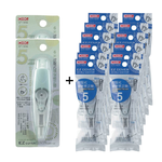【COX 三燕】按壓式 環保 莫藍迪色系 2個修正帶+12個內帶 5mm*6M /組 CT-105+CT-105R  -  多款可選, , large