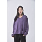 (2XL) yoom韓牌寬鬆紫色長袖上衣二手衣, , large