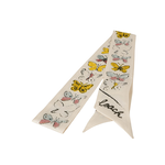 Silk scarf, , large