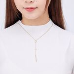 ULOO Glimmer 氣質佳人流線項鍊-金色 UN4003310, , large