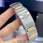 [星晴錶業]ARMANI手錶,44mm,AR00042寶藍色錶面寶藍錶殼金銀相間精鋼錶帶款, , large