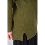(XL) earth music ecology質感高領綠色長袖上衣二手衣, , large