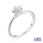 [ides愛蒂思] 情人送禮 日系設計款50分F/VS1頂級3EX車工鑽石戒指結婚戒/簡約五爪  (戒圍請於訂單備註), , large