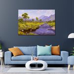 【御畫房】盛夏美景 國家一級畫師手繪油畫60×90cm(VF-75), , large