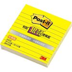 3M 狠黏 640S橫格便條紙(多色)黃, , large