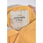 (M) abercrombie fitch質感棉質連帽黃色長袖上衣二手衣, , large