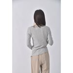 (S) bershkav領灰色長袖上衣二手衣, , large