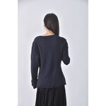 (S) giordano ladies質感羊毛V領藍色長袖上衣二手衣, , large