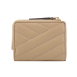 Tory Burch Kira 縫線設計暗釦拉鍊零錢袋短夾/沙漠色, , large