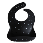 Mushie Silicone Bib - Black Numbers, , large