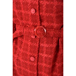 (M) eeme排扣紅色綁帶洋裝二手衣, , large