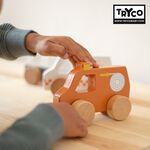 官方直營【Tryco】木質小車-消防車(同款任選購買2個以上出貨), , large