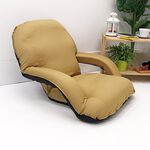 Comfortable with stylish texture  armrests Japanese room chair, , large