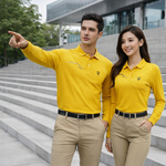 【FALALI】Long Short-sleeved cooling polo  shirt  - Women's (yellow) , , large