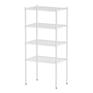 【Y HOUSE】70x45x150cm Lightweight Four-layer Iron Rack Iron Rack Shelf-Painted White