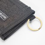 【YUN JOIN】 Denim nylon tri-fold short clip, , large