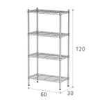【Y HOUSE】60x30x120cm Lightweight Four-layer Iron Rack Iron Rack Shelf-Electroplating, , large