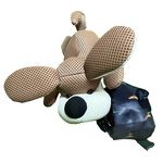 【可愛造型 可機洗 透氣抗菌】大耳狗 鑰匙包 零錢包 吊飾 鑰匙圈吊飾 禮物 交換禮物 包包吊飾【加贈購物袋顏色隨機】, , large