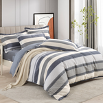 【Betrise】 Youth Blanket | Environmentally friendly printing and dyeing anti-mite and antibacterial 100% combed cotton dual-purpose quilt and bed sheet set - Large size, , large