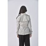 (S) burberry風衣灰色外套二手衣, , large