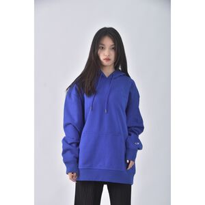 (XL) champion質感棉質連帽藍色長袖上衣二手衣