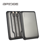 iBRIDGE 10000mAh 超輕薄帶線行動電源-石墨灰, , large