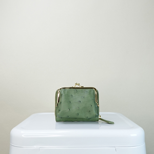【M2nd】Ostrich kiss lock clutch