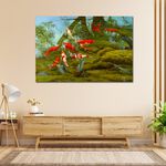 【御畫房】富貴有魚 國家一級畫師手繪油畫60×90cm(VF-84), , large