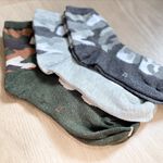 [Kaimei Cotton] 10 pairs set MIT made in Taiwan pure cotton breathable camouflage children's socks 18-22cm, , large