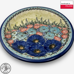 【SOLO Vintage】Cerraf Polish Pottery 26cm Dinner Plate Song of Wildflowers Series Made in Poland, , large
