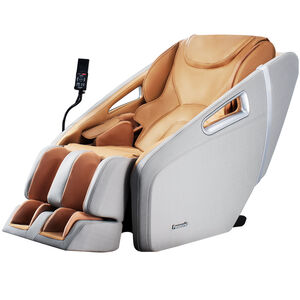 御享皇座4D真手感按摩椅-灰棕色