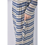 (S) 白線條藍色洋裝二手衣, , large