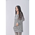 (S) cheau lih erl條紋黑色長袖上衣二手衣, , large